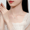 Silver Jewelry Bee Pendant Necklace With Geometric Design And Diamond Treatment For Women