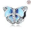 Silver Jewelry Pendant Accessories Beaded Bee Butterfly Dripping Oil Animal Style