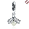 Silver Jewelry Pendant Accessories Beaded Bee Butterfly Dripping Oil Animal Style