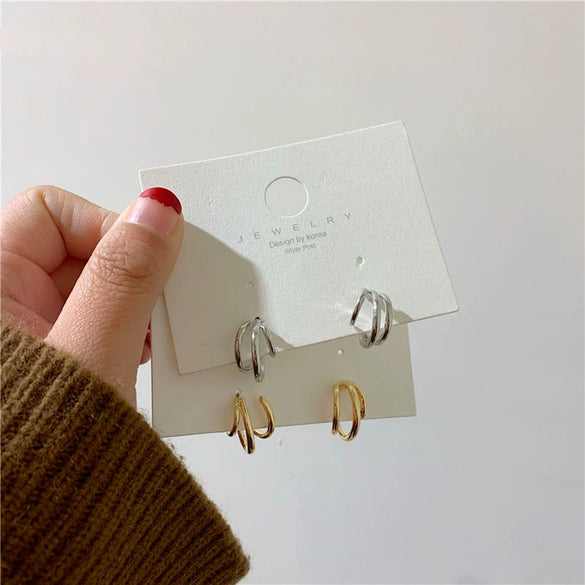 925 Silver Leaves Ear Studs For Women