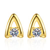 Silver Letter Diamond Earrings For Women Fashion Personality Style