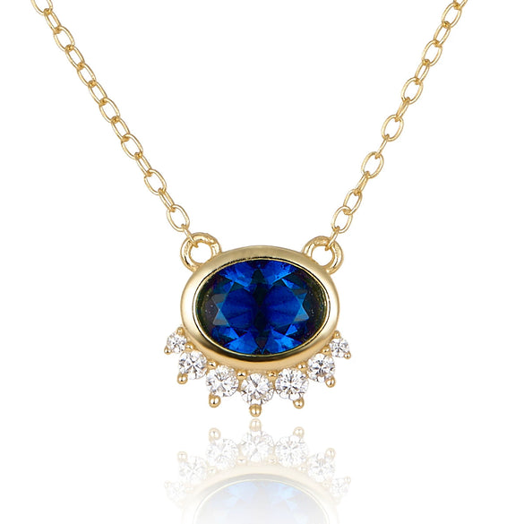 925 Silver Light Luxury Retro Clavicle Chain With Green Zircon Geometric Design For Women