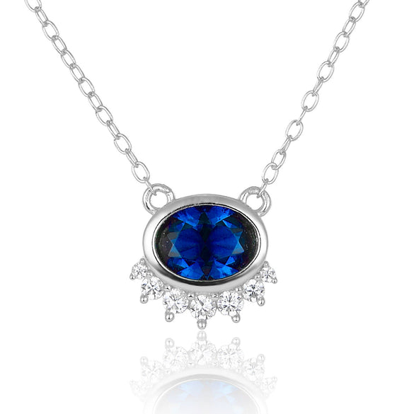925 Silver Light Luxury Retro Clavicle Chain With Green Zircon Geometric Design For Women