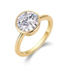 925 Silver Moissanite Inlay Geometric Ring For Women