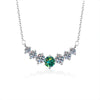 Silver Moissanite Pendant Necklace For Women Set With Gems In Animal Zodiac Style And Round Shape