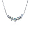 Silver Moissanite Pendant Necklace For Women Set With Gems In Animal Zodiac Style And Round Shape