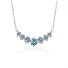 Silver Moissanite Pendant Necklace For Women Set With Gems In Animal Zodiac Style And Round Shape