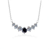 Silver Moissanite Pendant Necklace For Women Set With Gems In Animal Zodiac Style And Round Shape