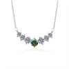 Silver Moissanite Pendant Necklace For Women Set With Gems In Animal Zodiac Style And Round Shape