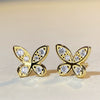 Silver 925 Moissanite Phantom Butterfly Bow Geometric Women's Ear Jewelry