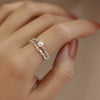 Silver Natural Freshwater Pearl Ring Light Luxury Design For Women