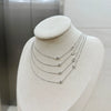 Silver 925 Necklace Geometric Letter Shape Electroplated Women's Clavicle Chain Jewelry