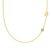 Silver 925 Necklace Geometric Letter Shape Electroplated Women's Clavicle Chain Jewelry