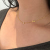 Silver 925 Necklace Geometric Letter Shape Electroplated Women's Clavicle Chain Jewelry