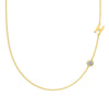 Silver 925 Necklace Geometric Letter Shape Electroplated Women's Clavicle Chain Jewelry