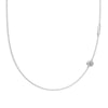 Silver 925 Necklace Geometric Letter Shape Electroplated Women's Clavicle Chain Jewelry