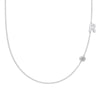 Silver 925 Necklace Geometric Letter Shape Electroplated Women's Clavicle Chain Jewelry