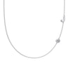 Silver 925 Necklace Geometric Letter Shape Electroplated Women's Clavicle Chain Jewelry