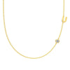 Silver 925 Necklace Geometric Letter Shape Electroplated Women's Clavicle Chain Jewelry