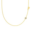 Silver 925 Necklace Geometric Letter Shape Electroplated Women's Clavicle Chain Jewelry