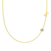 Silver 925 Necklace Geometric Letter Shape Electroplated Women's Clavicle Chain Jewelry