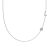 Silver 925 Necklace Geometric Letter Shape Electroplated Women's Clavicle Chain Jewelry