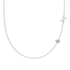 Silver 925 Necklace Geometric Letter Shape Electroplated Women's Clavicle Chain Jewelry