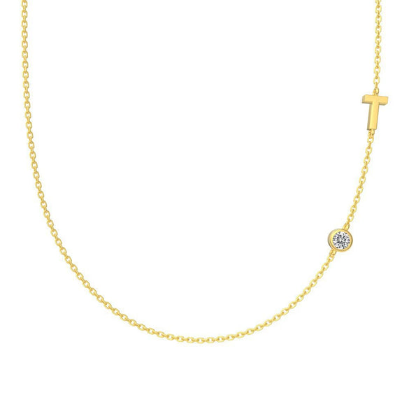 Silver 925 Necklace Geometric Letter Shape Electroplated Women's Clavicle Chain Jewelry