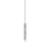 Silver Necklace With Moissanite Pendant Geometric Fashion Women's Cross Chain Accessory