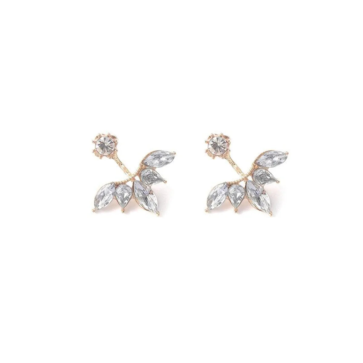 Silver Needle Artificial Gemstone Horse Eye Zircon Daisy Flower Earrings Nhdp149398