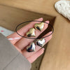 Silver Needle Metal Heart Plain Hoop Earrings Elegant Cold Style Electroplated For Women