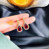 Silver Needle Metal Heart Plain Hoop Earrings Elegant Cold Style Electroplated For Women
