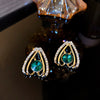 Silver Needle Metal Heart Plain Hoop Earrings Elegant Cold Style Electroplated For Women