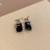 Silver Needle Metal Heart Plain Hoop Earrings Elegant Cold Style Electroplated For Women