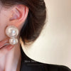 Silver Needle Real Gold Electroplated Geometric Heart Earrings With Mermaid Pearl And Flower Design For Women