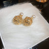 Silver Needle Zircon Pearl Earrings With Real Gold Plating Love Flower Tassel Heart Geometric Shape Fashion Style