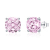 925 Silver Niche Romantic Rose Cut Flash Diamond Earrings With Flower Shape Set With Diamonds For Men And Women