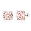 925 Silver Niche Romantic Rose Cut Flash Diamond Earrings With Flower Shape Set With Diamonds For Men And Women