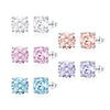 925 Silver Niche Romantic Rose Cut Flash Diamond Earrings With Flower Shape Set With Diamonds For Men And Women