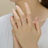 925 Silver Original Design Light Luxury Geometric Inlaid Zircon Stacked Ring For Women