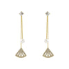 Silver Pearl Diamondembedded Long Tassel Earrings For Fashionable Women With Fairy Temperament And Allmatch Feature Suitable For Fashion Ol Style