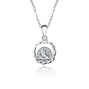 Silver Pendant Necklace Women's Simple Geometric Style