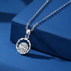 Silver Pendant Necklace Women's Simple Geometric Style