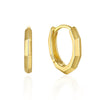Silver Plain Ring Ear Buckle Fashion Simple Electroplating Design