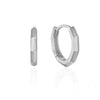 Silver Plain Ring Ear Buckle Fashion Simple Electroplating Design
