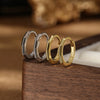 Silver Plain Ring Ear Buckle Fashion Simple Electroplating Design