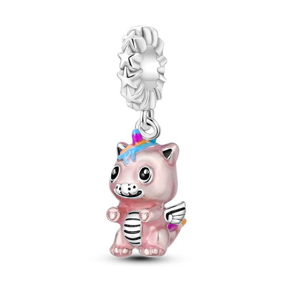 Silver Plated Beaded Accessories Animal Bracelet Necklace Pendant With Dripping Oil Design