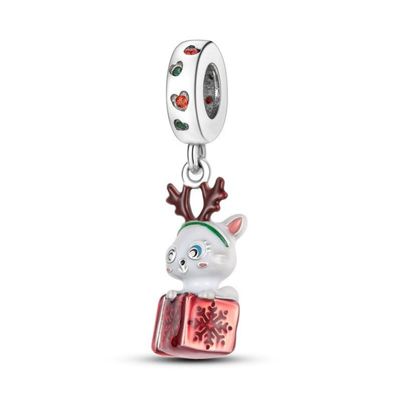 Silver Plated Beaded Accessories Animal Bracelet Necklace Pendant With Dripping Oil Design