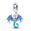 Silver Plated Beaded Accessories Animal Bracelet Necklace Pendant With Dripping Oil Design