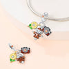 925 Silver Plated Diy Jewelry Accessories Bracelet With Maple Leaf And Owl Charm Beads And Dripping Oil Treatment